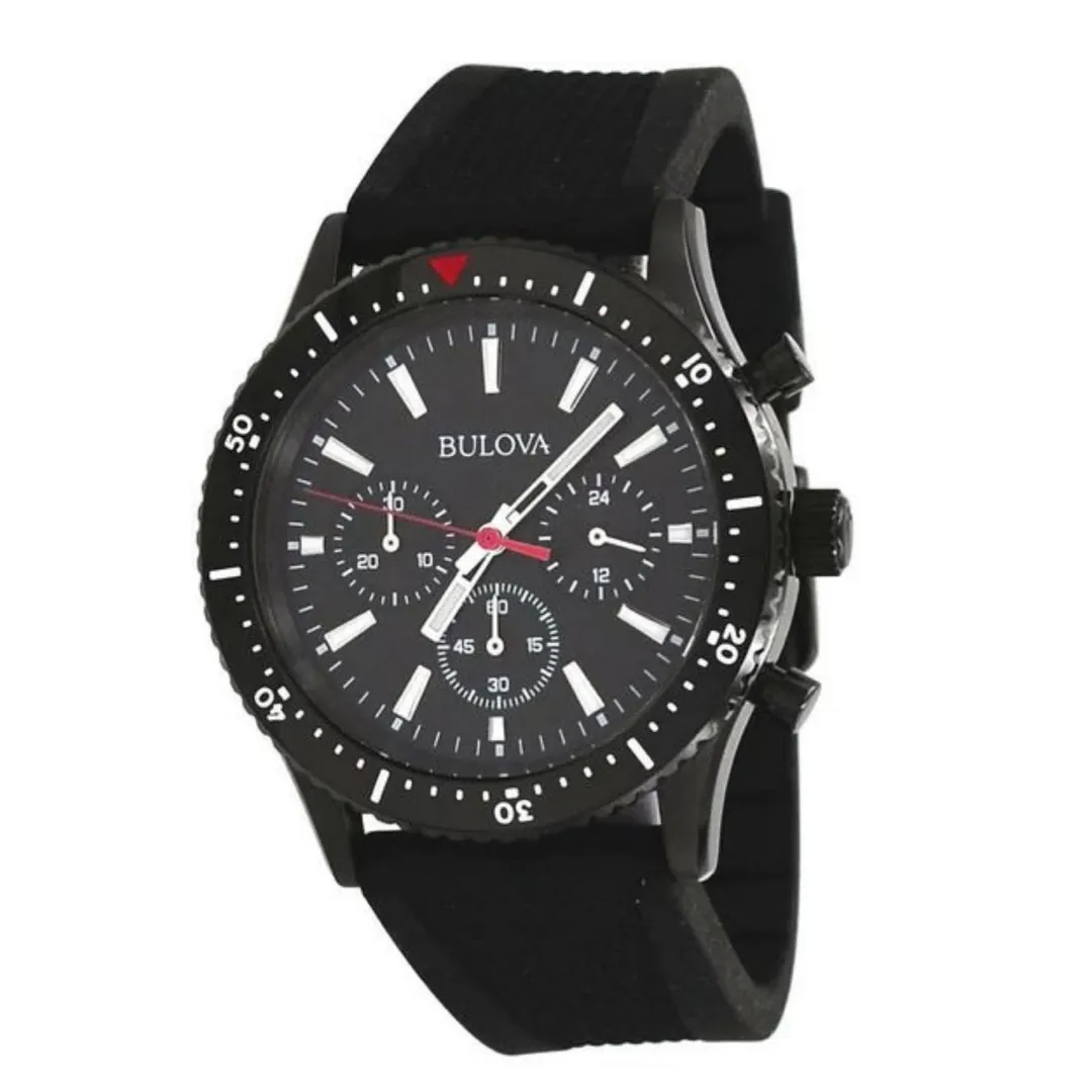 Producto Bulova men's black ip chronograph sport watch